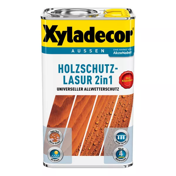 Holzschutzlasur 2in1 grau 2,5l Xyladecor lh