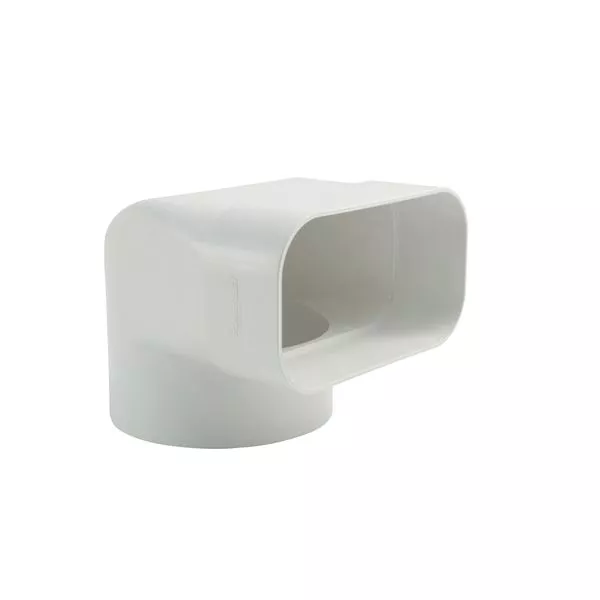 Umlenkstelle mit Stutzen 125 weiss