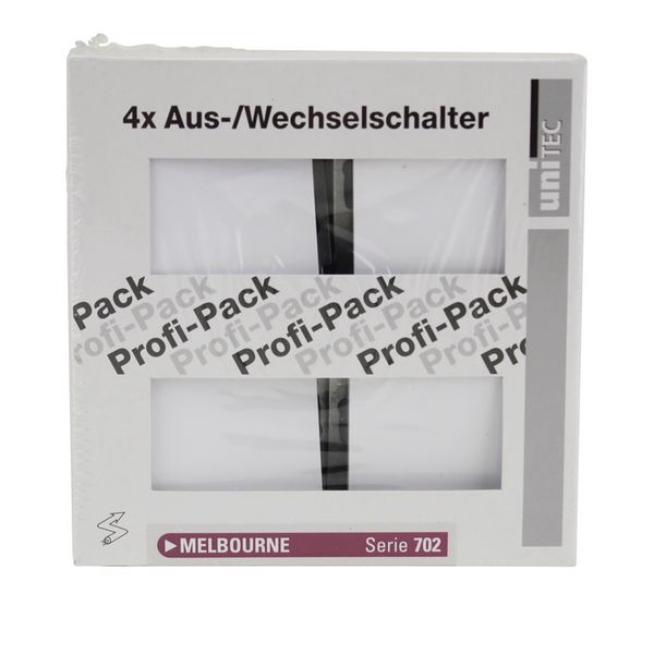 A/W-Schalter Set Melbourne Serie702 ultraweiß, 4 Stück