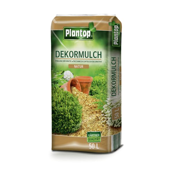 Plantop Dekor-Mulch natur 50l Körnung 10-40mm TÜV geprüft für Fallsch-