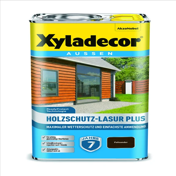 Xyladecor Holzschutzlasur Plus Palisander 4 l