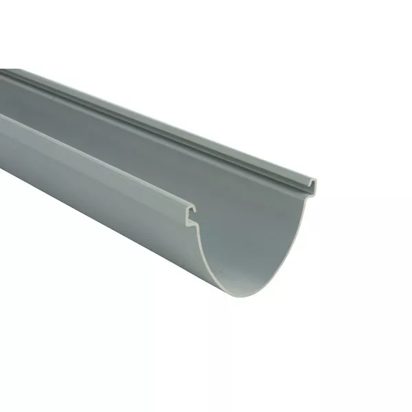 Duplex-Dachrinne PVC grau 3 m
