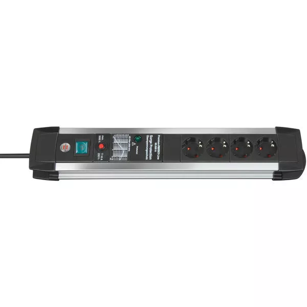 Steckdosenleiste Prem.-Protect-Line 4er 60kA Blitzschutz mit Filter Steckdosenleiste Prem.-Protect-Line 4er 60kA Blitzschutz mit Filter