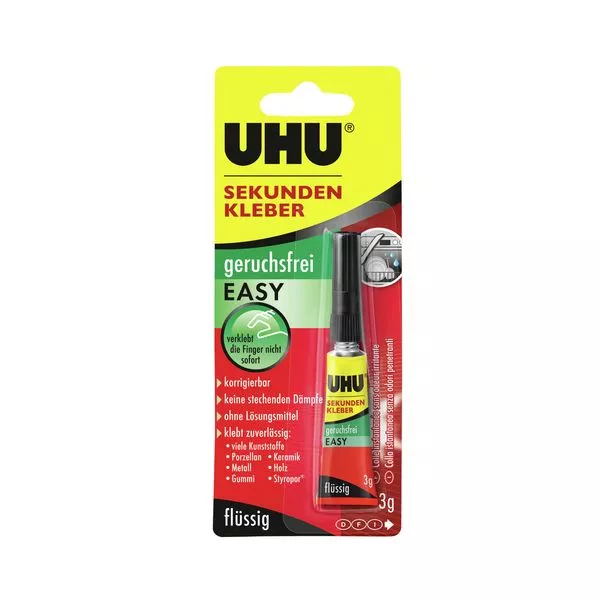 UHU Sekundenkleber geruchsfrei Easy 3g lösemittelfrei