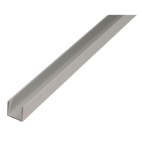 U-Profil Alu silber 10x15x10x1,5x1000 mm