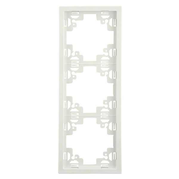 Abdeckrahmen 3-fach Sao Paulo Serie904 ultraweiß