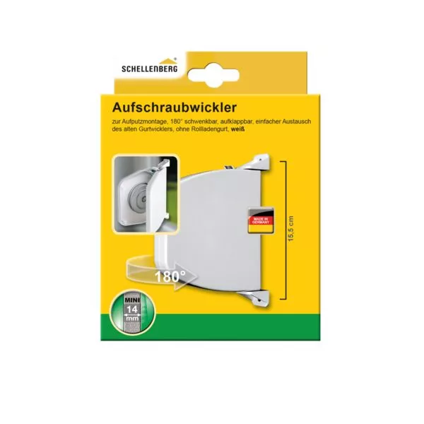 Aufschraubwickler aufklappbar Mini weiss