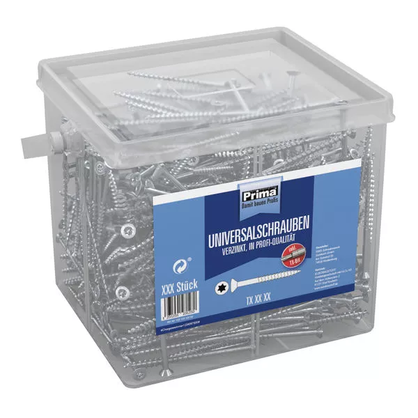 Prima Universalschr. vz TX25 5,0x70 mm mit Bit (350 Stück) PRO