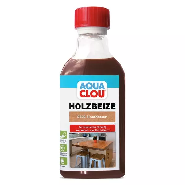 Aqua Holzbeize B11 Kirschbaum 250ml Clou Wasserverdünnbar