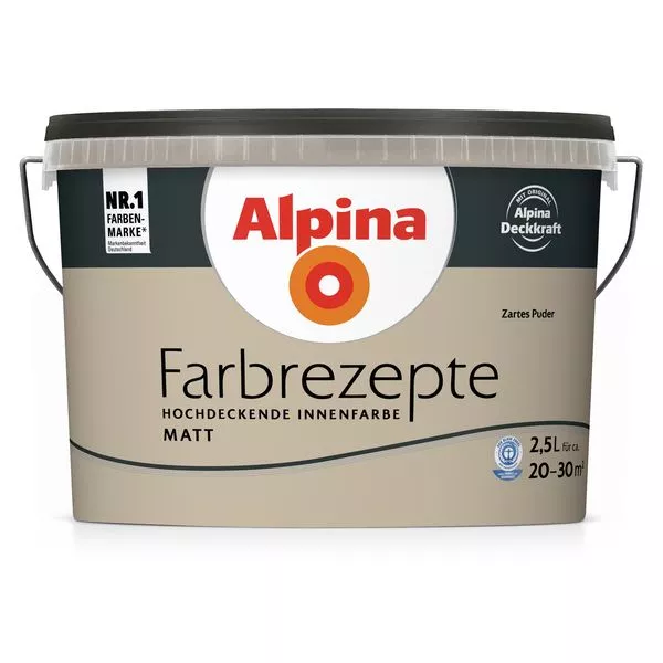 Wandfarbe Farbrezepte Zartes Puder 2,5L