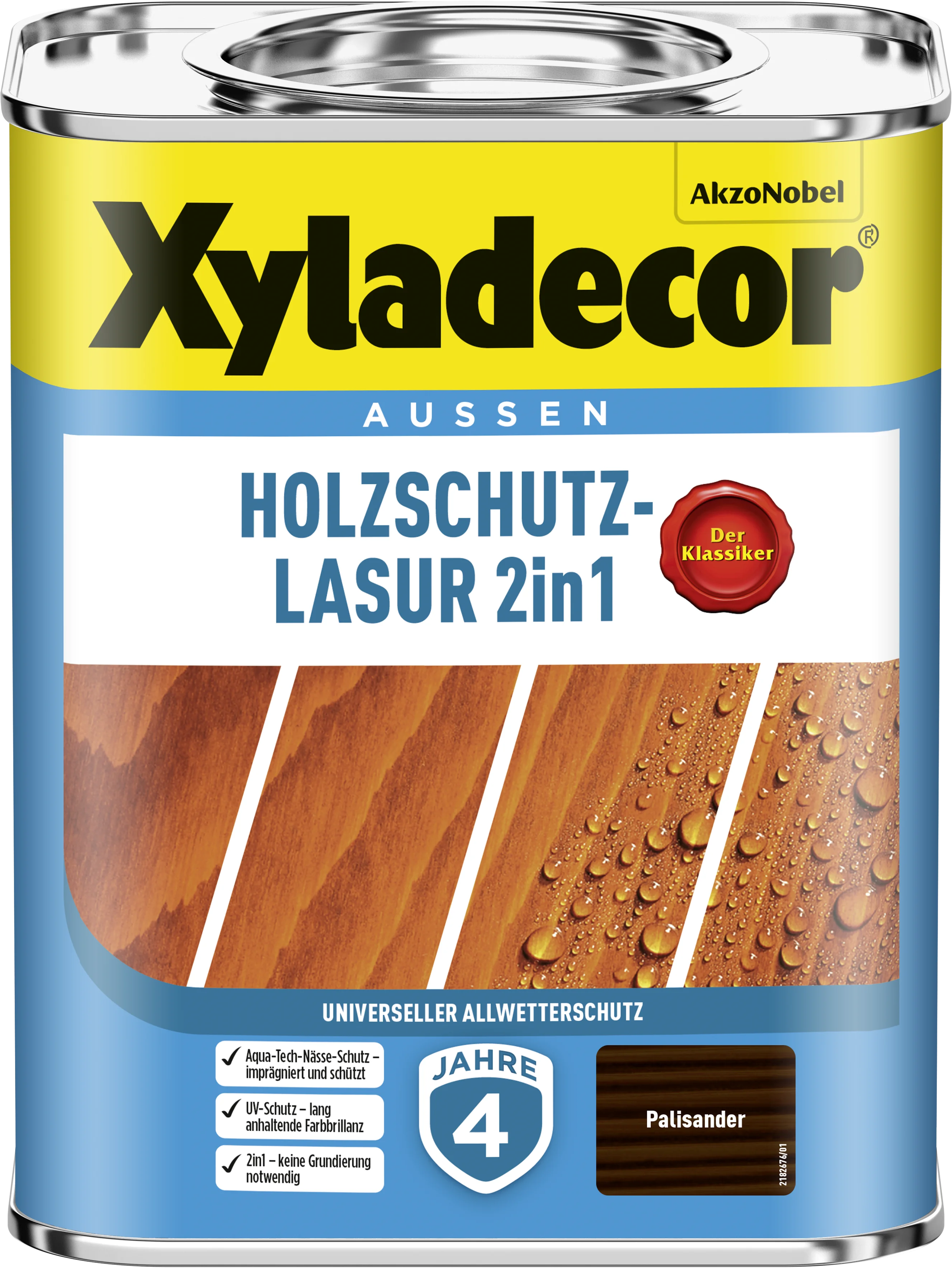Xyladecor Holzschutzlasur 2in1 Palisander 0,75 l