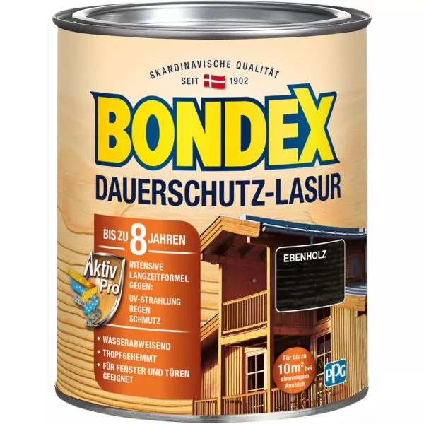 Bondex Dauerschutz Lasur Ebenholz 0,75L