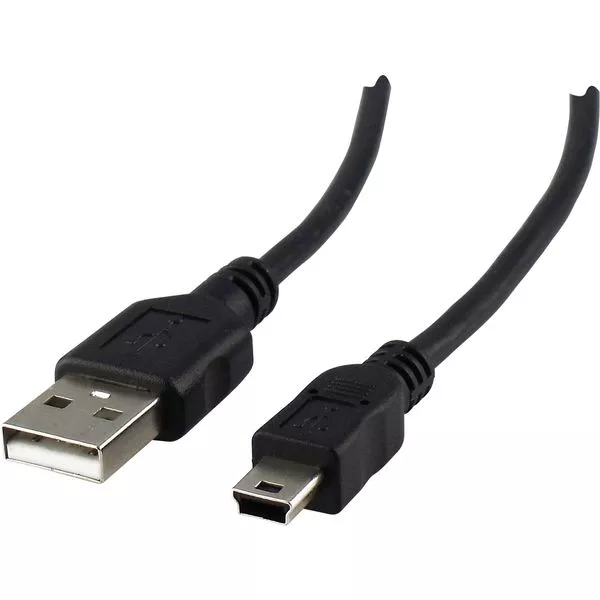 USB 2.0 Anschlußkabel 1m sw A-St/mini B-St