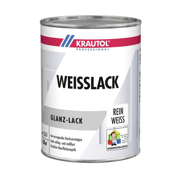 Weißlack Kunstharz glz weiß 2,5l lösemittelhaltig