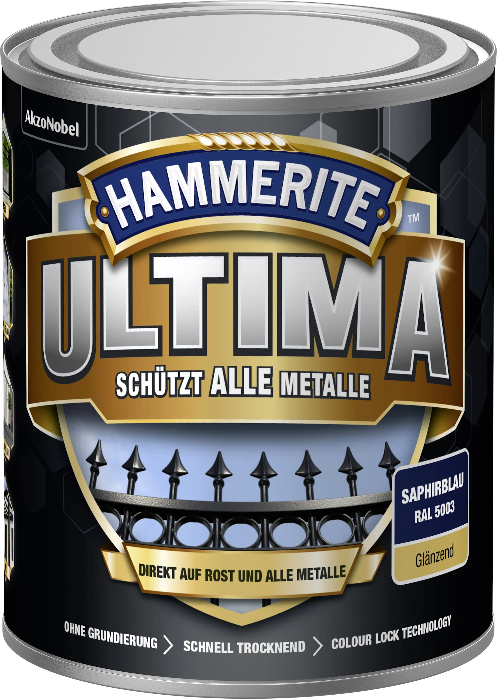 4927035_5676569_Hammerite Metallschutzlack Ultima Saphirblau glänzend 750 ml