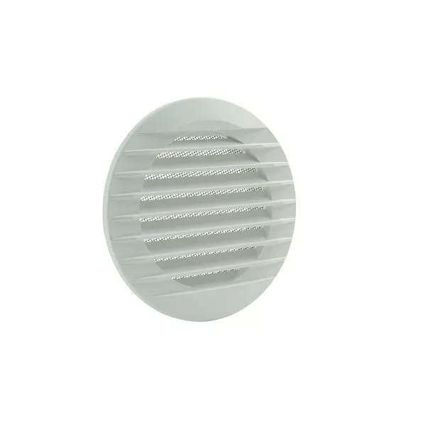 Gitter 160 Rohranschluß 125 weiß