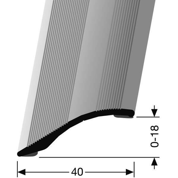Ausgleichsprofil PF 247SK edelstahl 270 Universal selbstklebend Aluminum elox-