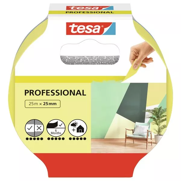 tesa Malerband Professional 25mx25mm für den Innenbereich