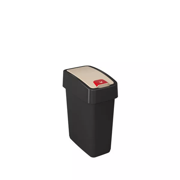 Abfallbehälter Magne 10 L graphite 18x36,5x29,5cm, mit Flip-Deckel