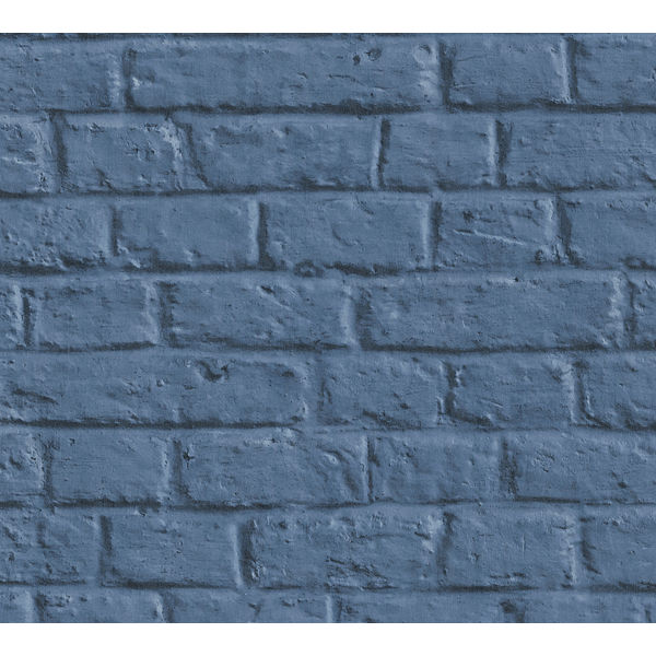 Vliestapete Metrop.Stories Anke & Daan Amsterdam Steine topasblau