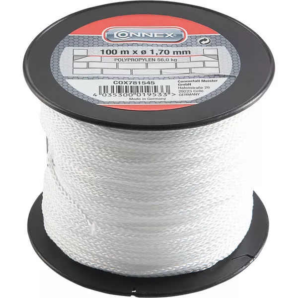 Maurerschnur PP 1,7mm - 100m weiß
