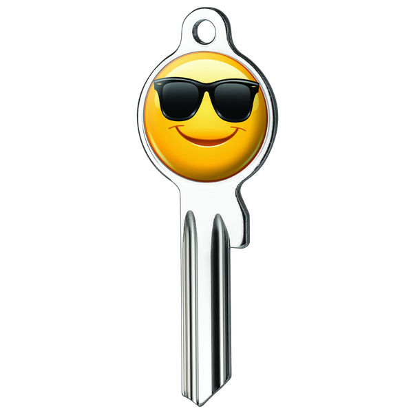 Schlüsselrohling Gesicht m. Sonnenbrille Fun Key :-)