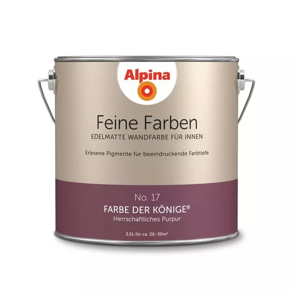 Wandfarbe Farbe der Könige 2,5L Feine Farben