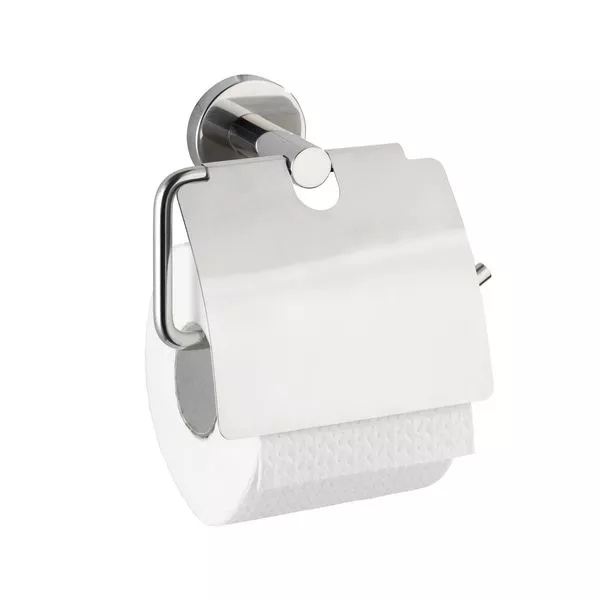 Toilettenpapierhalter m. Deckel Bosio glänzend Edelstahl, WD-ACC S+K