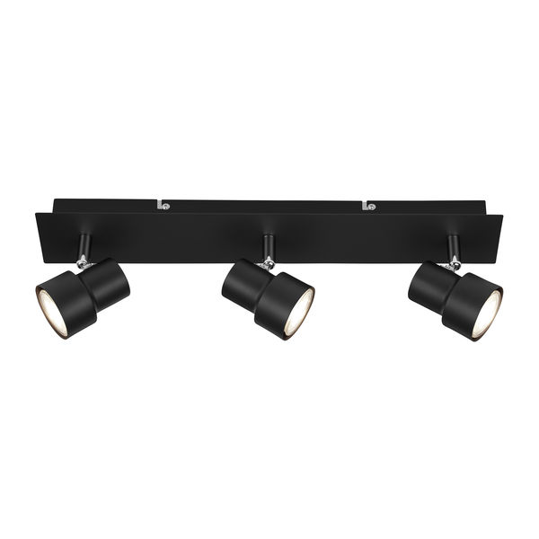 Deckenleuchte LED 3xLED/GU10/5W schwarz
