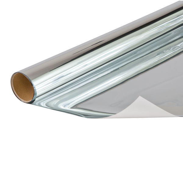 Fensterfolie static silvermirror 90cmx2m